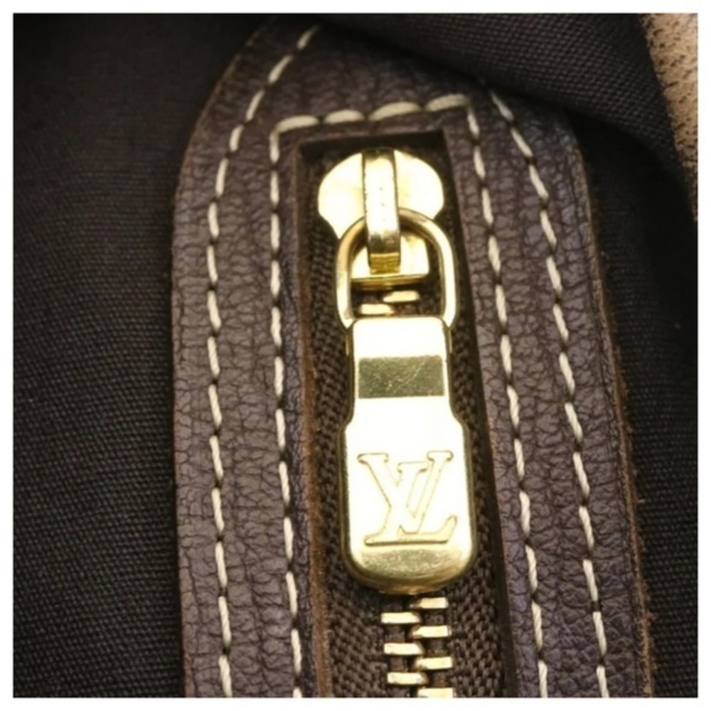 Authentic LOUIS VUITTON Monogram Mini Lin Bucket PM Shoulder Bag Brown - Picture 8 of 13